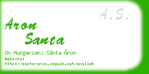 aron santa business card